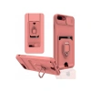 Durukar®  iPhone 7 Plus Kılıf Zuma Kartvizitli Yüzüklü Silikon - Pembe