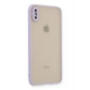 Durukar®  iPhone X Kılıf Montreal Silikon Kapak - Mor