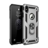 Durukar®  iPhone X Kılıf Sofya Yüzüklü Silikon Kapak - Gümüş