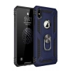 Durukar®  iPhone X Kılıf Sofya Yüzüklü Silikon Kapak - Lacivert
