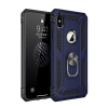 Durukar®  iPhone X Kılıf Sofya Yüzüklü Silikon Kapak - Lacivert