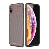 Durukar®  iPhone XS Max Kılıf Auto Focus Karbon Kapak - Kahverengi