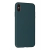 Durukar®  iPhone XS Max Kılıf Nano içi Kadife Silikon - Koyu Yeşil