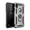 Durukar®  iPhone XS Max Kılıf Sofya Yüzüklü Silikon Kapak - Gümüş