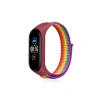 Durukar®   Mi Band 4 Hasırlı Cırtcırtlı Kordon - Gökkuşağı