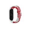 Durukar®   Mi Band 6 Star Kordon - Beyaz-Kırmızı