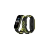 Durukar®   Mi Band 7 Spor Delikli Kordon - Siyah-Yeşil
