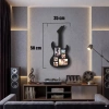 Durukar® Modern Rock Serisi: Siyah Lazer Kesim Gitar Figürlü Çoklu Anı Çerçevesi