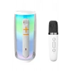 Durukar®  Pluse 6 Mikrofonlu RGB Kablosuz Hoparlör - Beyaz
