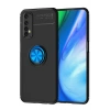 Durukar®  Realme 7 Kılıf Range Yüzüklü Silikon - Siyah-Mavi