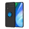 Durukar®  Realme 7 Kılıf Range Yüzüklü Silikon - Siyah-Mavi