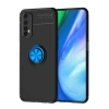 Durukar®  Realme 7 Kılıf Range Yüzüklü Silikon - Siyah-Mavi