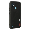 Durukar®  Realme C21 Kılıf Loop Deri Silikon - Siyah