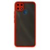 Durukar®  Realme C25 Kılıf Montreal Silikon Kapak - Kırmızı