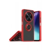 Durukar®  Realme C75 4G Kılıf Montreal Yüzüklü Silikon Kapak - Kırmızı