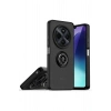Mey İthalat®  Realme C75 4G Kılıf Montreal Yüzüklü Silikon Kapak - Siyah