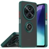 Durukar®  Realme C75 4G Kılıf Montreal Yüzüklü Silikon Kapak - Yeşil