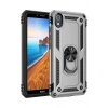 Durukar®   Redmi 7A Kılıf Sofya Yüzüklü Silikon Kapak - Gümüş