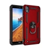 Durukar®   Redmi 7A Kılıf Sofya Yüzüklü Silikon Kapak - Kırmızı
