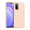 Durukar®   Redmi 9T Kılıf Nano içi Kadife Silikon - Pudra