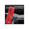 Durukar®   Redmi Note 12 4G Kılıf Zuma Kartvizitli Yüzüklü Silikon - Kırmızı
