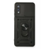 Durukar®  Samsung Galaxy A02 Kılıf Pars Lens Yüzüklü Silikon - Siyah