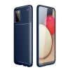 Durukar®  Samsung Galaxy A02S Kılıf Auto Focus Karbon Kapak - Lacivert