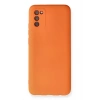 Durukar®  Samsung Galaxy A03S Kılıf Nano içi Kadife Silikon - Turuncu