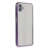 Mey İthalat®  Samsung Galaxy A04 Kılıf  Lensli Silikon - Mor
