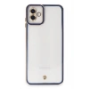 Durukar®  Samsung Galaxy A04 Kılıf Liva Lens Silikon - Mavi