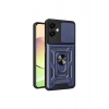Mey İthalat®  Samsung Galaxy A06 Kılıf Pars Lens Yüzüklü Silikon - Lacivert