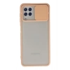 Mey İthalat®  Samsung Galaxy A22 Kılıf Palm Buzlu Kamera Sürgülü Silikon - Pembe