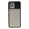 Durukar®  Samsung Galaxy A22 Kılıf Palm Buzlu Kamera Sürgülü Silikon - Siyah