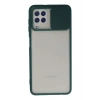 Durukar®  Samsung Galaxy A22 Kılıf Palm Buzlu Kamera Sürgülü Silikon - Yeşil
