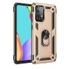 Durukar®  Samsung Galaxy A52 Kılıf Sofya Yüzüklü Silikon Kapak - Gold