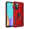 Durukar®  Samsung Galaxy A52 Kılıf Sofya Yüzüklü Silikon Kapak - Kırmızı