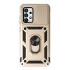 Durukar®  Samsung Galaxy A72 Kılıf Pars Lens Yüzüklü Silikon - Gold