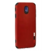 Durukar®  Samsung Galaxy J7 Pro / J730 Kılıf Loop Deri Silikon - Kırmızı