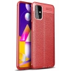 Mey İthalat®  Samsung Galaxy M31S Kılıf Auto Focus Kapak - Kırmızı