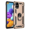 Durukar®  Samsung Galaxy M31S Kılıf Sofya Yüzüklü Silikon Kapak - Gold