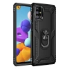 Durukar®  Samsung Galaxy M31S Kılıf Sofya Yüzüklü Silikon Kapak - Siyah
