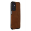 Durukar®  Samsung Galaxy M34 5G Kılıf Loop Deri Silikon - Kahverengi