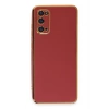 Mey İthalat®  Samsung Galaxy S20 Kılıf Volet Silikon - Kırmızı