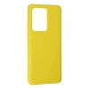 Durukar®  Samsung Galaxy S20 Ultra Kılıf Nano içi Kadife Silikon - Sarı