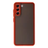 Durukar®  Samsung Galaxy S21 FE Kılıf Montreal Silikon Kapak - Kırmızı
