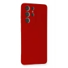 Durukar®  Samsung Galaxy S21 Ultra Kılıf Nano içi Kadife Silikon - Kırmızı