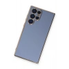Durukar®  Samsung Galaxy S22 Ultra Kılıf Volet Silikon - Mavi
