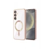 Durukar®  Samsung Galaxy S23 Kılıf Kross Magneticsafe Kapak - Rose