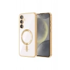 Durukar®  Samsung Galaxy S23 Plus Kılıf Kross Magneticsafe Kapak - Gold