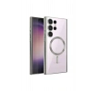 Mey İthalat®  Samsung Galaxy S23 Ultra Kılıf Kross Magneticsafe Kapak - Gümüş